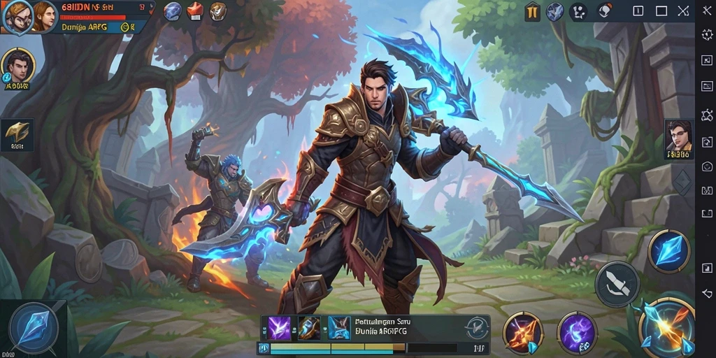 Tampilan gameplay seru di dunia ARPG 68IDN.