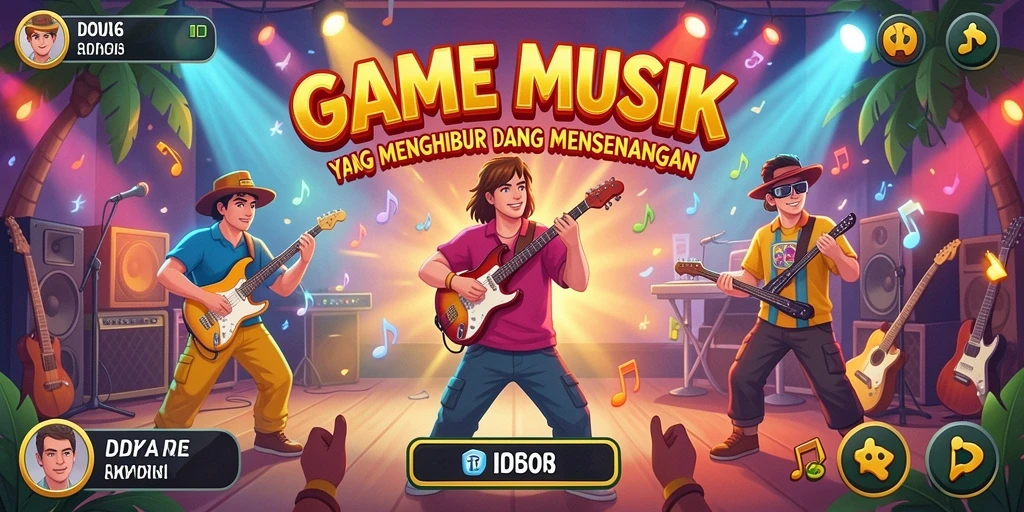 Tangkapan layar D06 menampilkan gameplay musik yang seru dan interaktif.