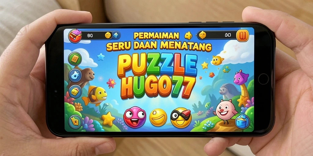 Tampilan gameplay HUGO77 yang menarik dan menantang.