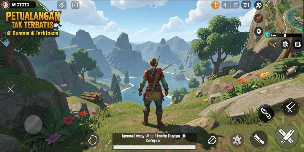 Tampilan menawan dari gameplay Open World di MIOTOTO.