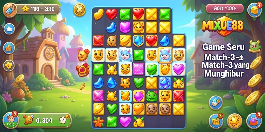 Tampilan gameplay seru dari MIXUE88 yang membuat ketagihan.