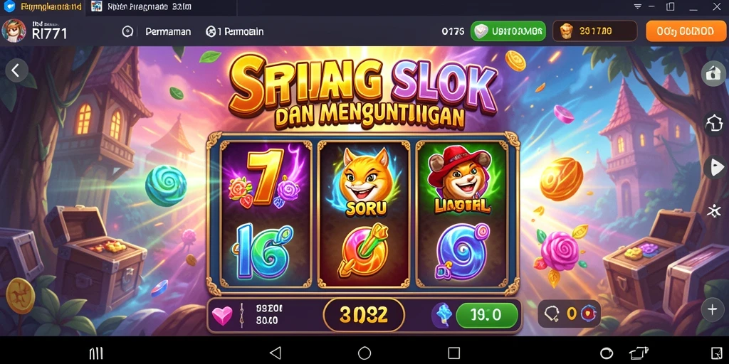 Tangkapan layar menunjukkan gameplay Slot yang menegangkan dan seru.
