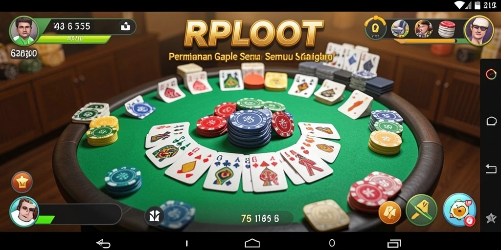 Screenshot gameplay Gaple yang menarik dan seru di RPLOOT.