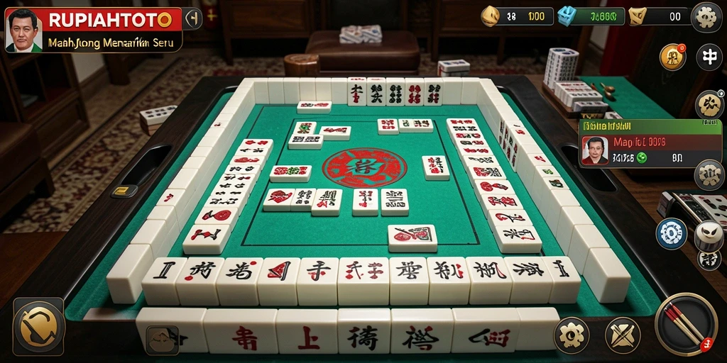 Tampilan permainan Mahjong RUPIAHTOTO yang menarik dan interaktif.